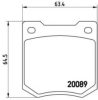 BREMBO P 24 003 Brake Pad Set, disc brake